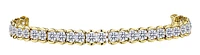 10.00 Carat of Lab Grown Diamonds Tennis Bracelet, 10kt Yellow Gold.....................NOW