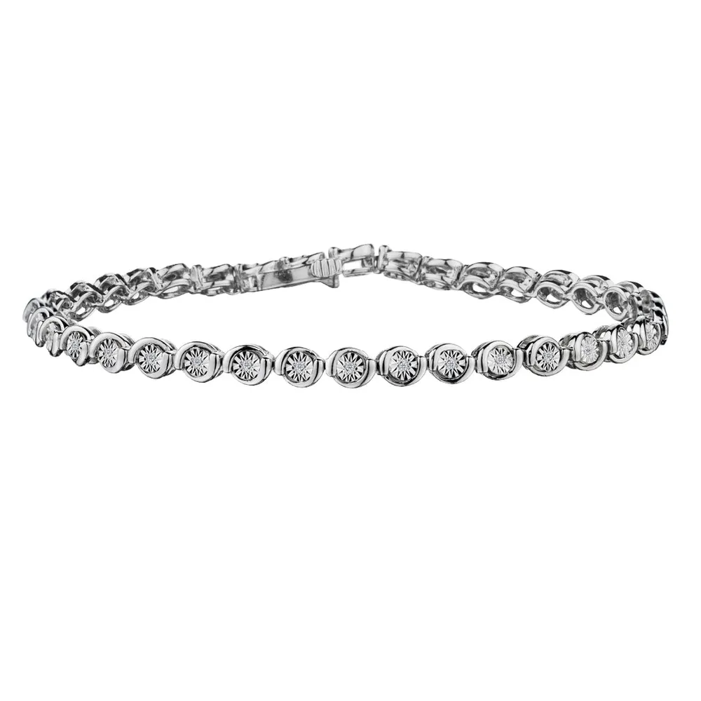 .15 Carat Diamond Bracelet, Silver.....................NOW