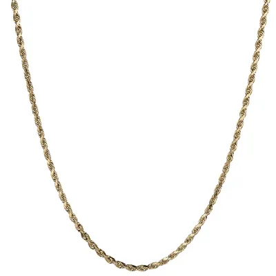 24" Rope Chain, 10kt Yellow Gold.................NOW