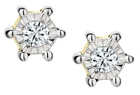 .05 Carat of Diamonds Round Stud Earrings, 10kt Yellow Gold.....................NOW