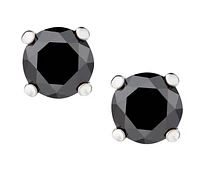 .50 Carat of Black Diamonds Solitaire Stud Earrings, 10kt White Gold.....................NOW