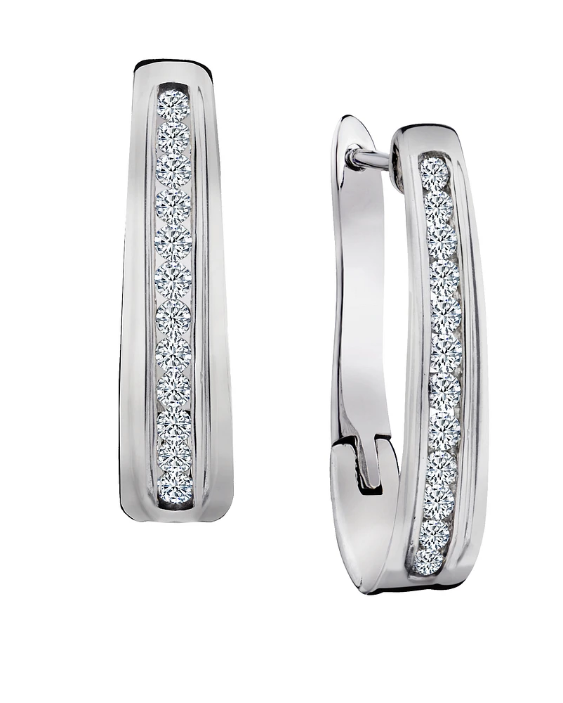 50 Carat of Lab Grown Diamonds Hoop Earrings