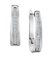 50 Carat of Lab Grown Diamonds Hoop Earrings