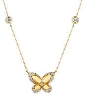 .30 Carat of Diamonds "Butterfly" Necklace, 14kt Yellow Gold.....................NOW