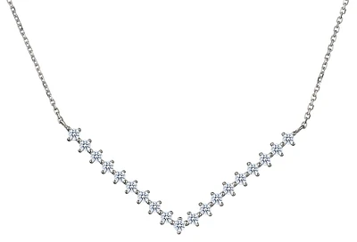 .33 Carat of Lab Grown Diamonds "Venus" Necklace, 10kt White Gold.....................NOW