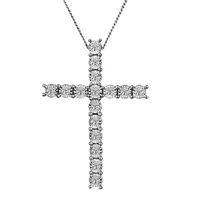 .15 Carat of Diamonds Cross Pendant, 10kt White Gold…....................NOW