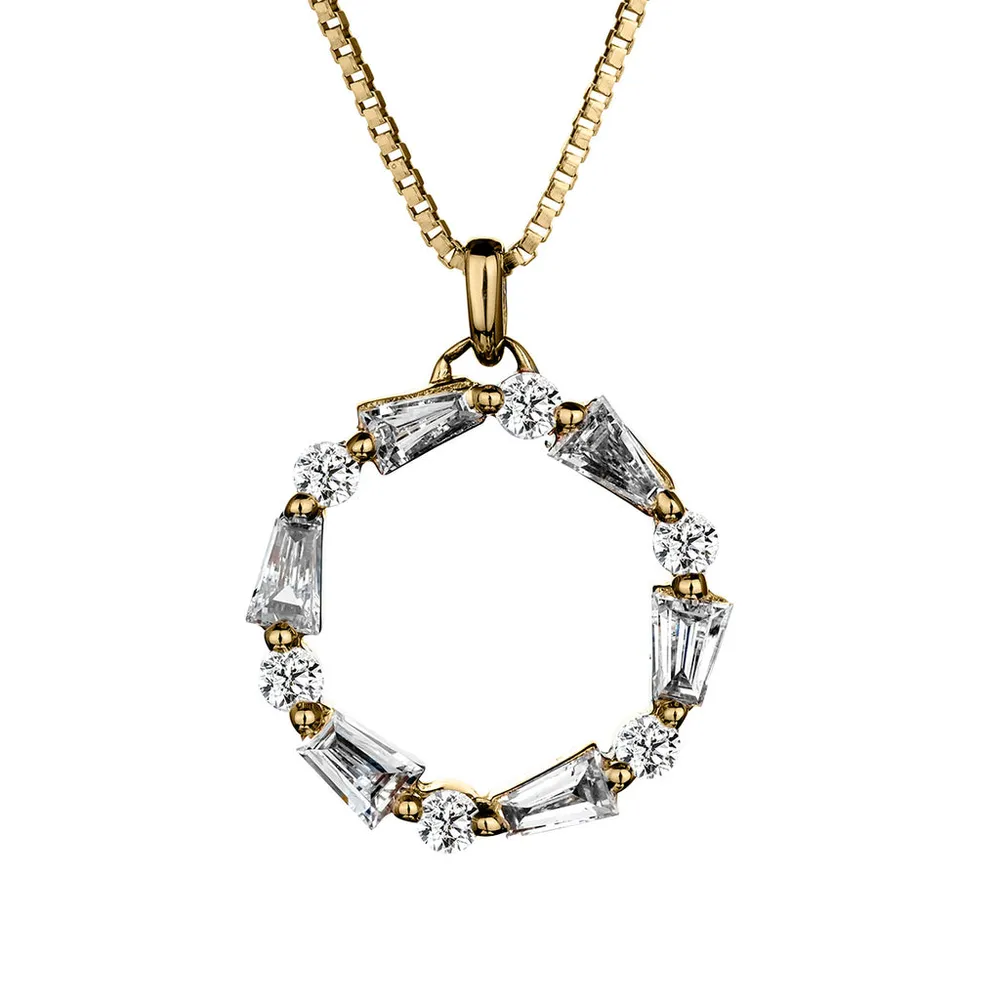 .25 Carat of Diamond "Circle of Love" Pendant, 14kt Yellow Gold.......................NOW