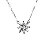.10 Carat Diamond "Snowflake" Pendant, 10kt White Gold, With 10kt White Gold Chain.....................NOW