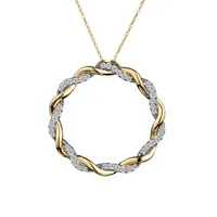 .20 Carat of Diamonds "Circle of Love" Pendant, 10kt Yellow Gold......................NOW