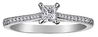 65 Carat of Canadian Diamonds "Princess" Engagement Ring