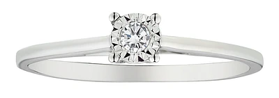 .05 Carat of Diamonds "I Promise" Ring, 10kt White Gold.....................NOW