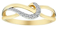 .10 Carat of Diamond "Love" Ring, 10kt Yellow Gold.....................NOW