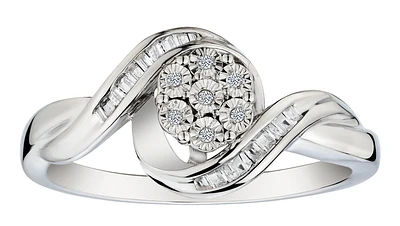 .11 Carat of Diamonds "Miracle" Cluster Ring, Silver.....................NOW