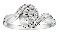 .11 Carat of Diamonds "Miracle" Cluster Ring, Silver.....................NOW