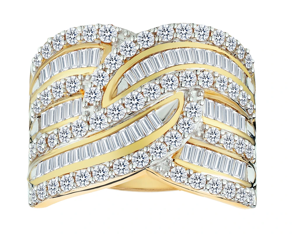 2.00 Carat of Diamond Ring, 10kt Yellow Gold.....................NOW