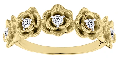.20 Carat of Lab Grown Diamonds "Rose" Ring, 10kt Yellow Gold.....................NOW
