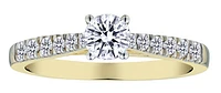 .67 Carat of Lab Grown Diamonds Round Engagement Ring, 10kt Yellow Gold.....................NOW