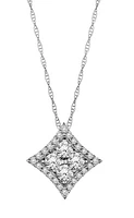 1.00 Carat of Diamonds Earrings & Pendant Set, 10kt White Gold.....................NOW