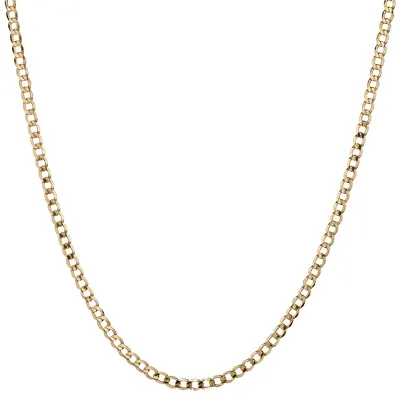 Hollow Curb Chain 18", 10kt Yellow Gold.................NOW