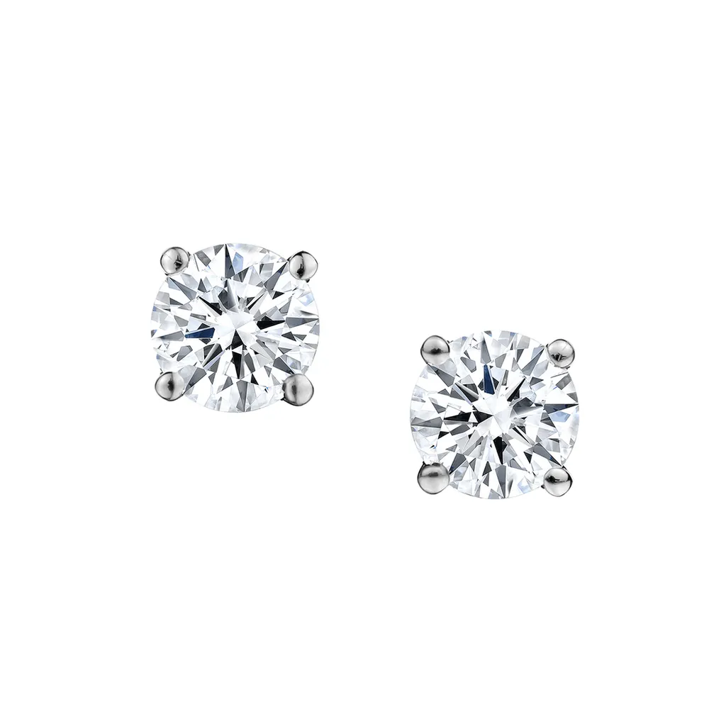 .33 Carat Diamond Stud Earrings, 14Kt White Gold.......................Now