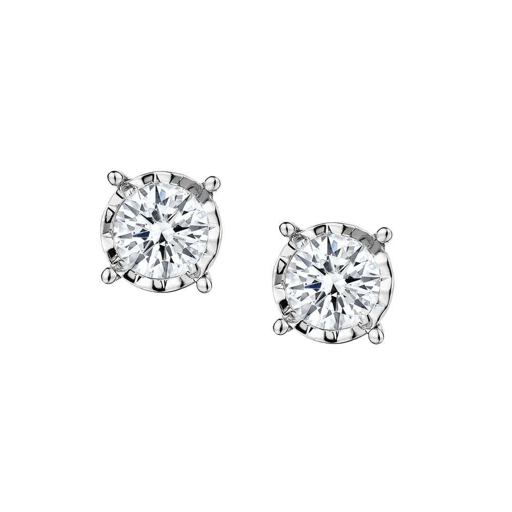 25 CARAT DIAMOND "MIRACLE" EARRINGS