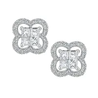 .35 CARAT DIAMOND STUD EARRINGS, 10kt WHITE GOLD....................NOW