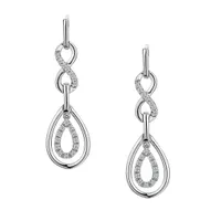 .16 Carat of Diamonds Infinity Drop Pavé Earrings, 10kt White Gold...................NOW