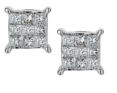 .25 Carat Diamond Earrings in 10kt White Gold with 14kt White Gold Post.......................NOW
