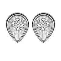 .17 Carat of Diamonds Pear Shape Stud Earring, 10kt White Gold.......................NOW