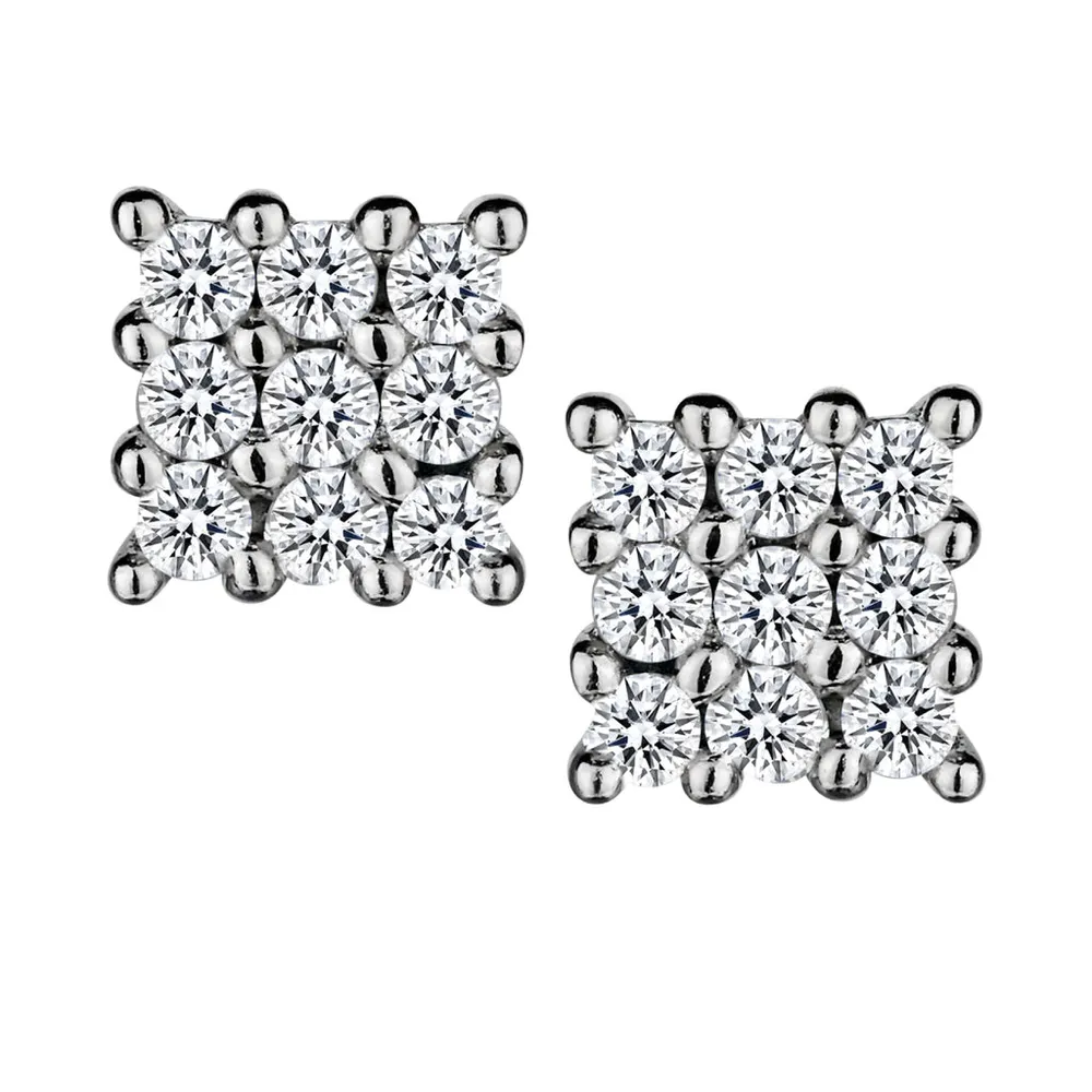 .20 Carat of Diamonds Stud Earrings, Silver......................NOW