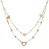 14kt Yellow Gold Heart Necklace............Now