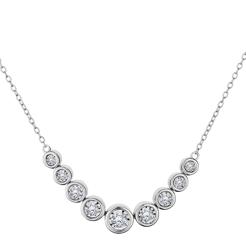 .50 CARAT DIAMOND NECKLACE, 10kt WHITE GOLD….....................NOW