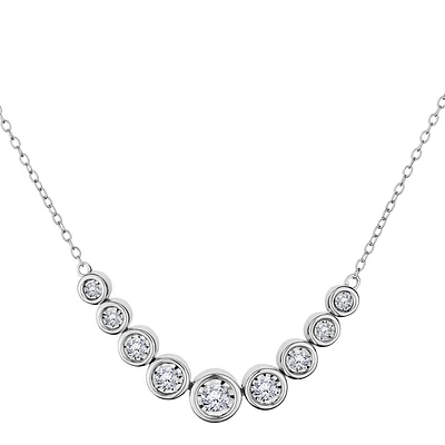 .50 CARAT DIAMOND NECKLACE, 10kt WHITE GOLD….....................NOW