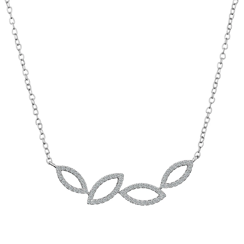 .20 Carat of Diamonds "Falling Leaves" Necklace, 10kt White Gold....................NOW