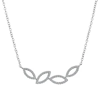 .20 Carat of Diamonds "Falling Leaves" Necklace, 10kt White Gold....................NOW