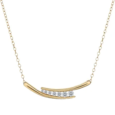 .20 CARAT DIAMOND "TOGETHER" NECKLACE, 10kt YELLOW GOLD.....................NOW