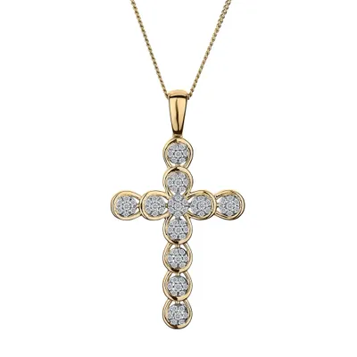 25 Carat Diamond Pave Cross Pendant