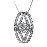 .50 carat Diamond Pendant, 10kt White Gold.....................Now