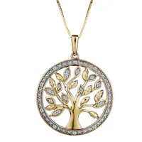 .10 Carat of Diamonds "Tree of Life" Pendant, 10kt Yellow Gold...................NOW