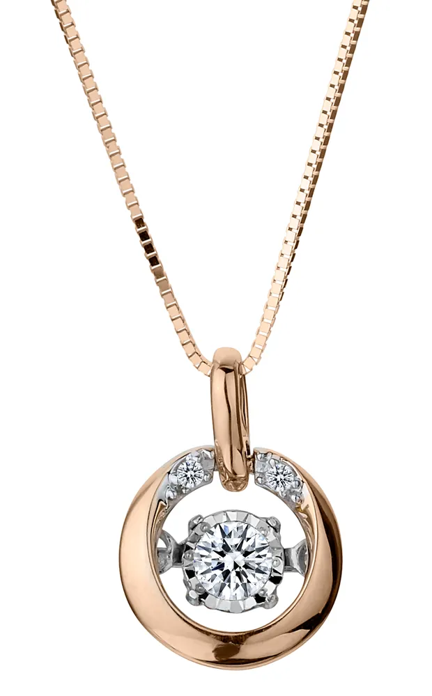 .10 Carat of Diamonds "Shimmer" Pendant, 10kt Yellow Gold.......................NOW