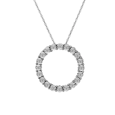 15 Carat of Diamonds Circle Pendant