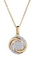 .25 Carat of Diamonds "Bloom" Pendant, Silver (Gold Plated).....................NOW