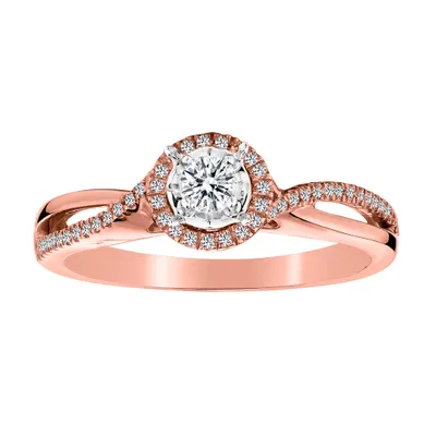 .20 Carat of Canadian Diamond "Dream" Engagement Ring, 10kt Rose Gold....................NOW