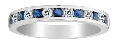 .20 Carat Diamond and Sapphire Band, 10kt White Gold.......................NOW