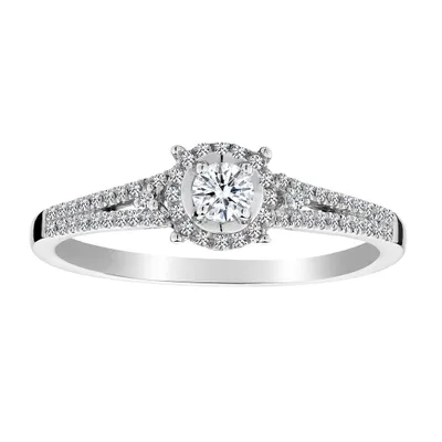 .25 CARAT DIAMOND "PROMISE" RING, 14kt WHITE GOLD.....................NOW