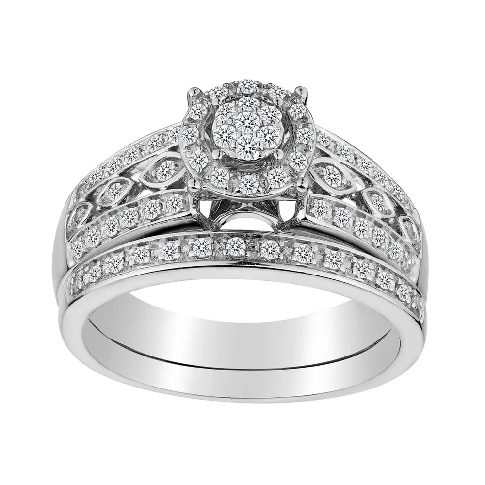 45 CARAT DIAMOND "EMPRESS" ENGAGEMENT RING SET