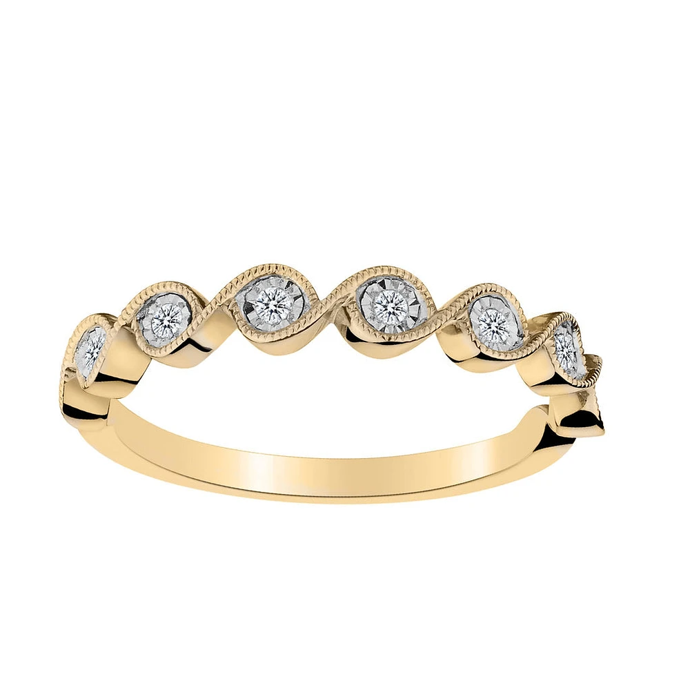 .10 Carat of Diamonds "Infinite Love" Ring, 10kt Yellow Gold......................NOW