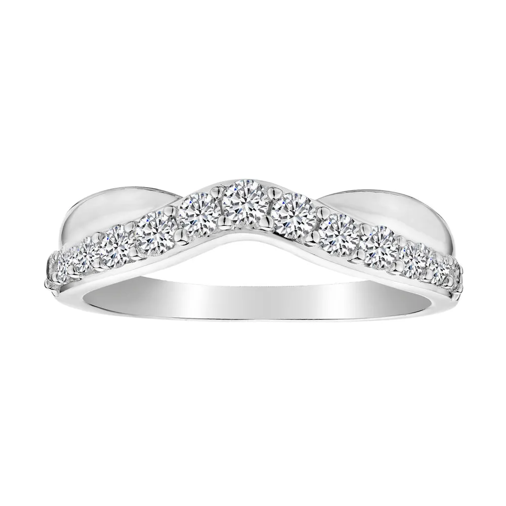.50 Carat of Diamonds Band Ring, 14kt White Gold.......................NOW