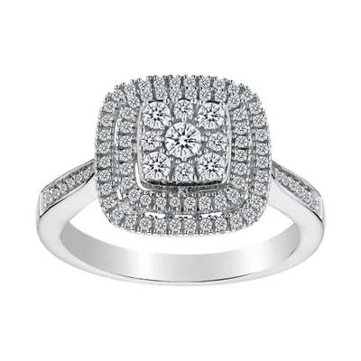 .50 Carat of Diamonds "Enchanting" Ring,  10kt White Gold….....................NOW
