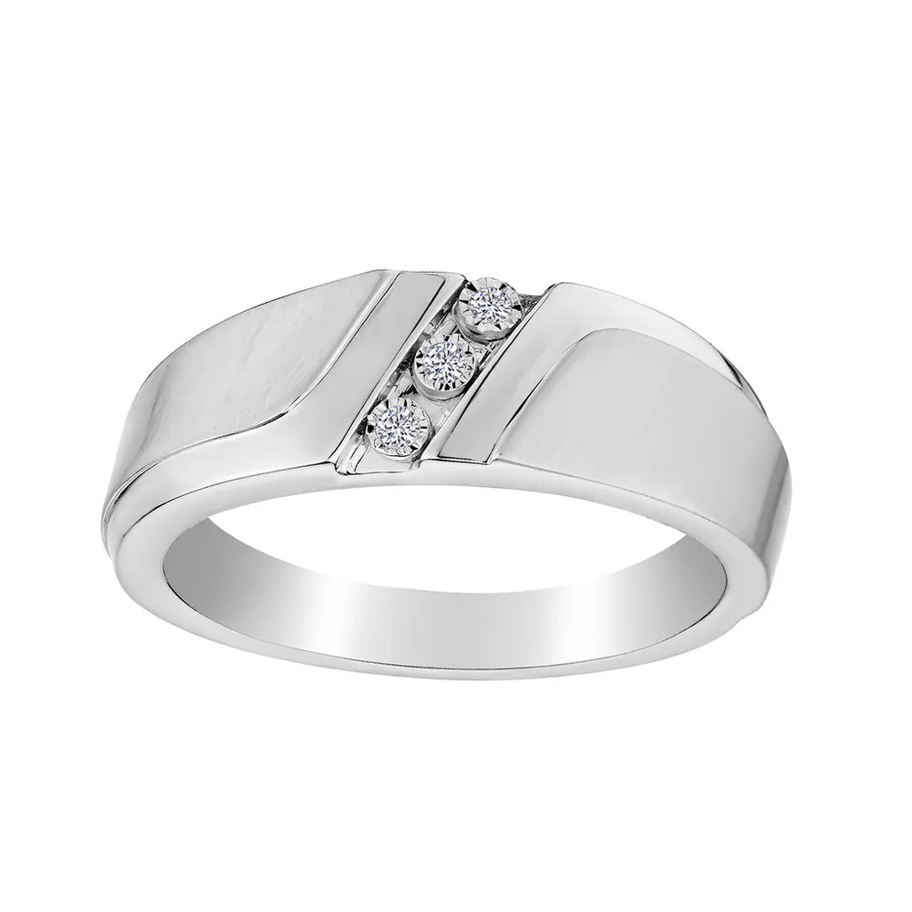 05 Carat of Diamonds "Past, Present, Future" Gentleman's Ring